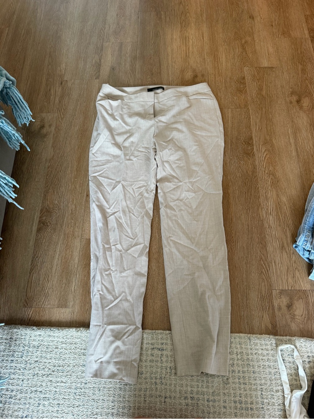 Amanda & Chelsea Light Beige Straight-Leg Women's Jeans